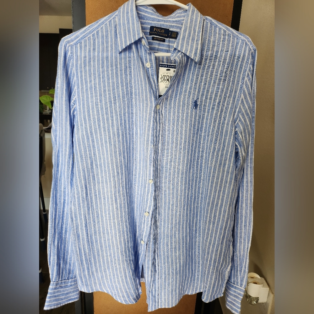 POLO striped linen shirt